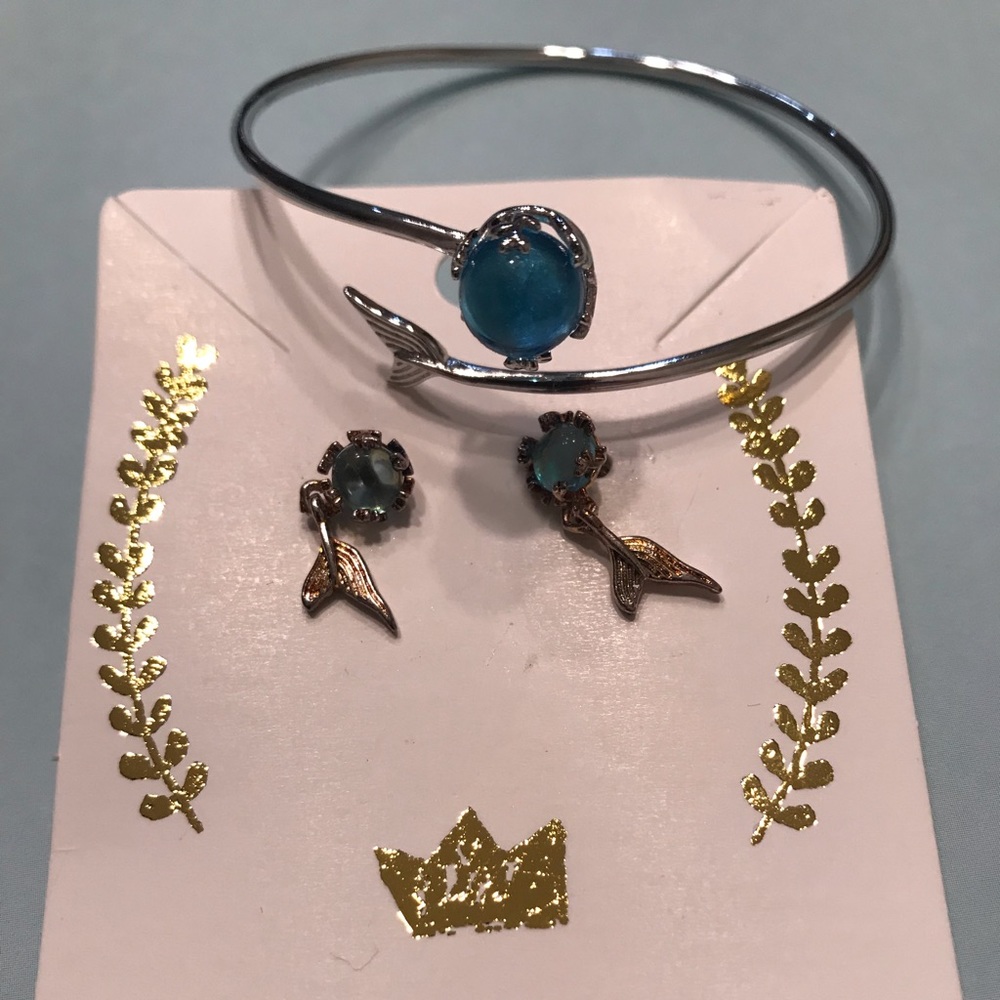 Mermaid Bracelet & Matching Earrings